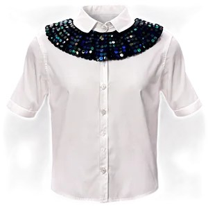 Sequin Collar Shirt Png 39 PNG Image