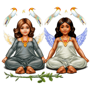 Serene Angels Art PNG 06202024 PNG with transparent background