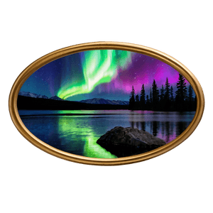 Serene Aurora Borealis Scene PNG 06242024 PNG with transparent background