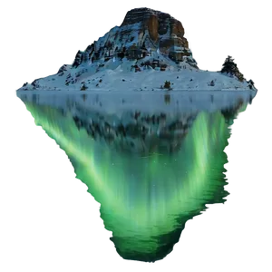 Serene Aurora Reflection Water Png 06202024 PNG Image