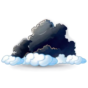 Serene Black Clouds Png Xyd PNG Image