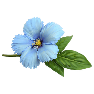 Serene Blue Flower PNG 05242024 PNG image with transparent background