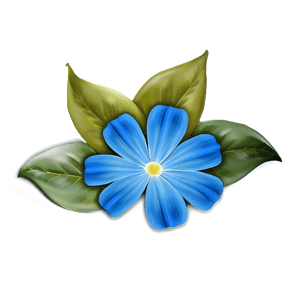 Serene Blue Flower PNG jsn PNG image with transparent background