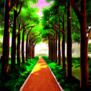 Serene Garden Trail PNG vxp68 PNG with transparent background