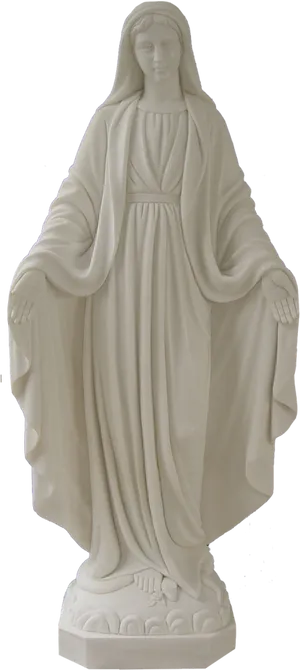 Serene Maria Statue PNG Image