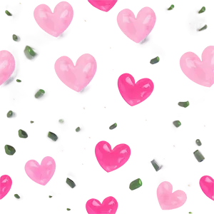 Serene Pink Hearts Png Tch49 PNG Image