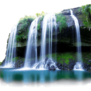 Serene Waterfall PNG 06112024 PNG image with transparent background