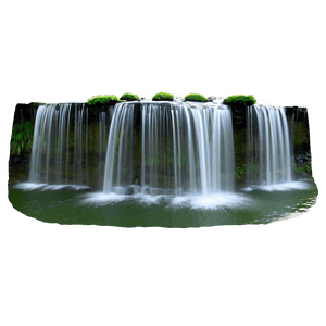 Serene Waterfall PNG vql PNG image with transparent background