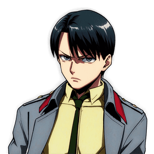 Serious Levi Ackerman Face PNG 59 PNG image with transparent background
