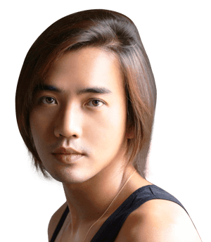 Serious Young Man Portrait PNG image with transparent background