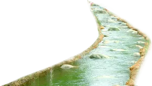 Serpentine Lake Edge PNG Image