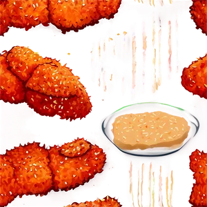 Sesame Chicken Tenders Png Mey36 PNG Image