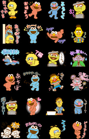 Sesame Street Animated Stickers - Sesame Street Line Sticker PNG image with transparent background