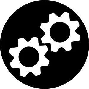 Settings Gear Icon Vector PNG Image