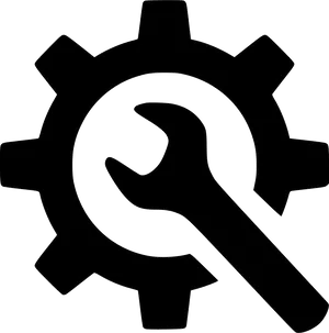 Settings Gear Wrench Icon.png PNG Image