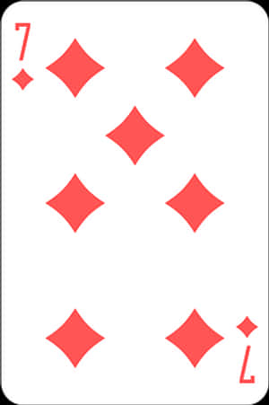 Sevenof Diamonds Playing Card PNG image with transparent background