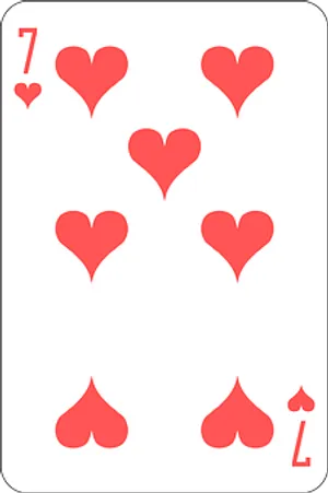 Sevenof Hearts Playing Card PNG Image