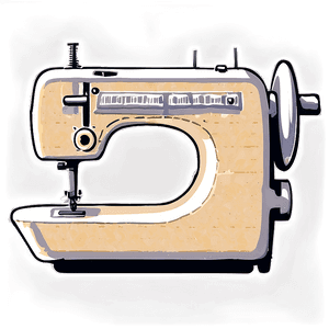 Sewing Machine with Fabric PNG ywt PNG