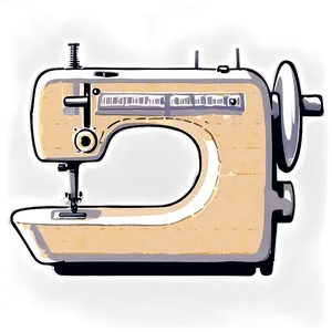 Sewing Machine With Fabric Png Ywt PNG Image