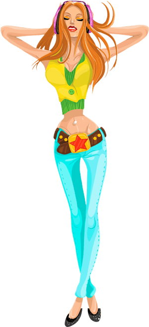 Sexy Girl Vector Png Transparent Image - Girl Sexy Transparent Png, Png Download PNG image with transparent background