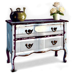 Shabby Chic Cabinet Png Ank PNG Image