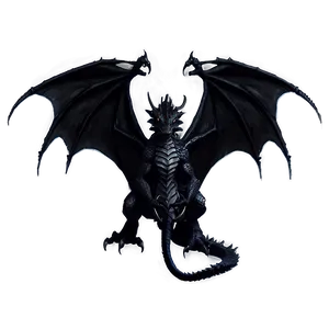 Shadow Black Dragon Png Ykr62 PNG Image