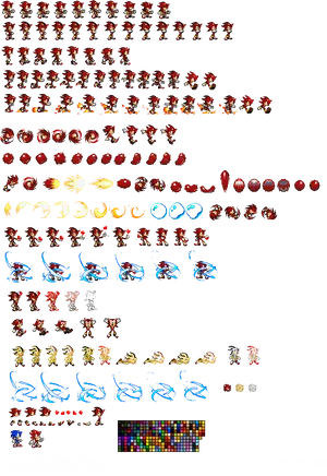 Shadow_ Hedgehog_ Sprite_ Sheet PNG Image