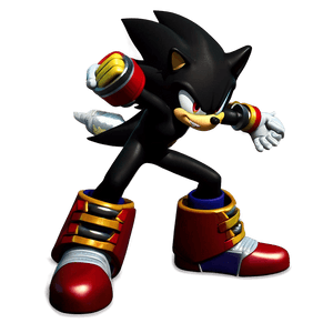 Shadow The Hedgehog in Action PNG kmf PNG image with transparent background