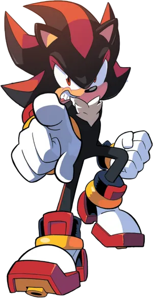 Shadow The Hedgehog Pointing PNG Image