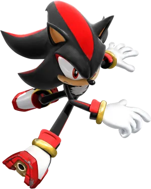 Shadow The Hedgehog Pose PNG Image