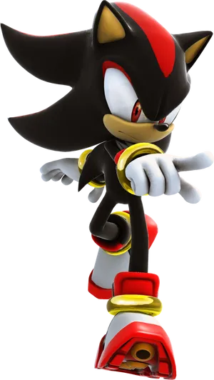 Shadow The Hedgehog Pose PNG Image