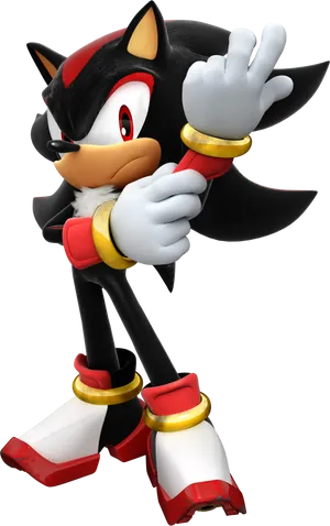 Shadow The Hedgehog Pose PNG Image