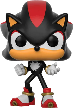 Shadow The Hedgehog Standing Pose PNG Image