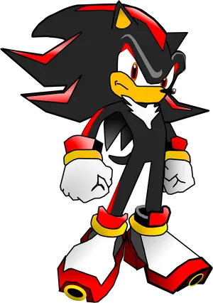 Shadow The Hedgehog Standing PNG Image