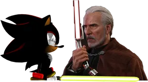 Shadowand Jedi Crossover PNG Image