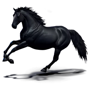 Shadowy Black Horse Figure Png Wwy17 PNG Image