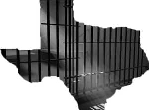 Shadowy Jail Bars PNG Image