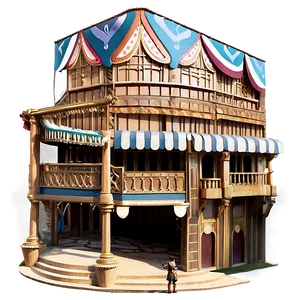 Shakespearean Theatre Setting Png Gui16 PNG Image