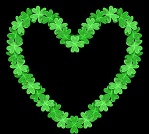 Shamrock Heart Love Symbol PNG image with transparent background