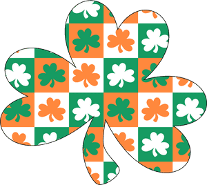 Shamrock With Ireland Pattern Clip Arts - Ireland Clipart, HD Png Download PNG image with transparent background