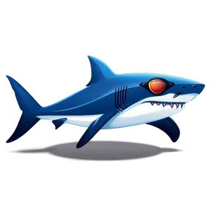 Shark Cartoon With Sunglasses Png Qwx24 PNG Image