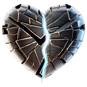 Shattered Heart Icon PNG thm80 PNG image with transparent background