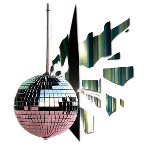 Shattered Reflection Disco Ball PNG image with transparent background