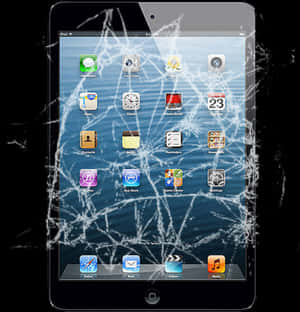 Shatteredi Pad Screen PNG image with transparent background