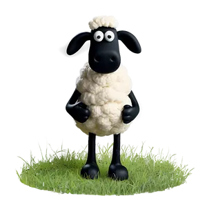 Shaun The Sheep Grazing Grass Png Mhd38 PNG Image