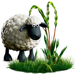 Shaun The Sheep Grazing Grass Png Umj PNG Image