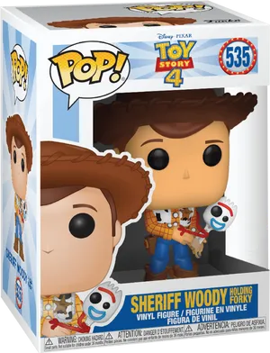 Sheriff Woody Funko Pop Toy Story4 PNG Image