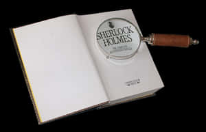 Sherlock Holmes Bookwith Magnifying Glass PNG image with transparent background