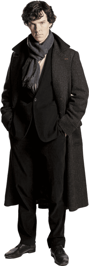 Sherlock Holmes Png - Benedict Cumberbatch Sherlock Outfit, Transparent Png PNG image with transparent background