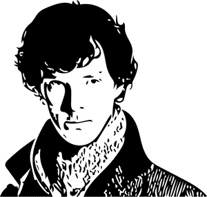 Sherlock, Sherlock Holmes, Holmes, Benedict Cumberbatch - Sherlock Holmes Line Transparent, HD Png Download PNG image with transparent background
